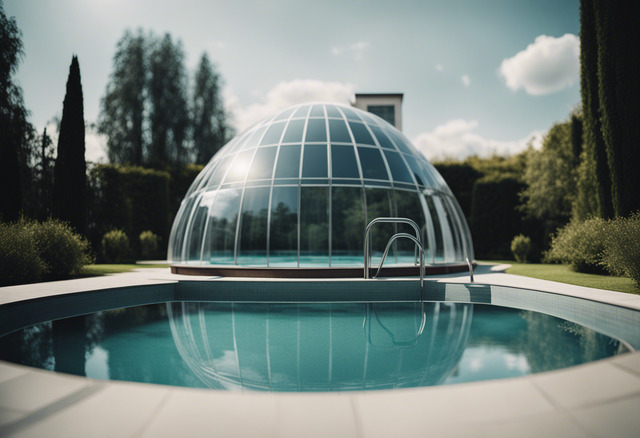 piscine avec dome