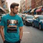 T-shirt moderne avec design de voitures : pour les passionnés de l'automobile