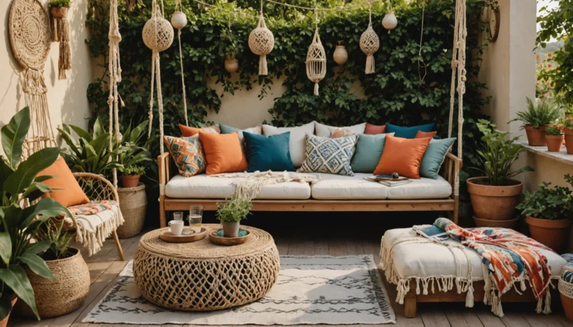 Déco bohème pour votre terrasse : comment adopter ce style tendance