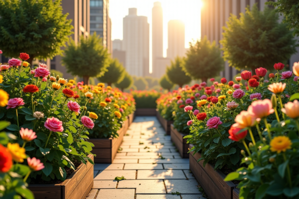 Cultivez un paradis floral dans votre jardin urbain