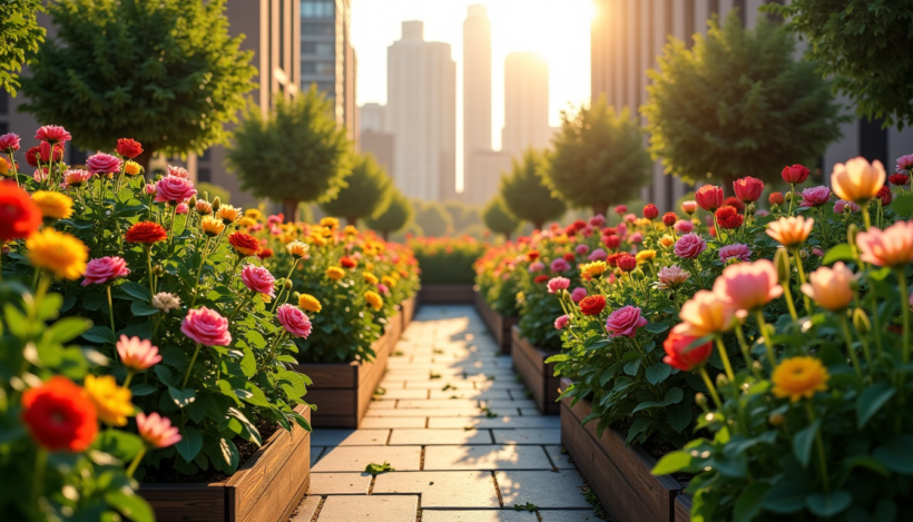 Cultivez un paradis floral dans votre jardin urbain
