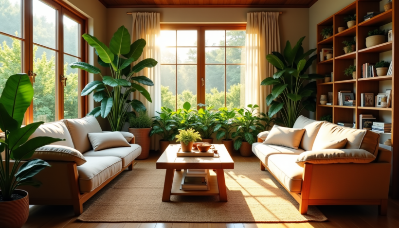 Inspiration naturelle pour une déco apaisante et harmonieuse