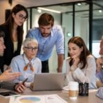 Formation avec personnes différents âges.