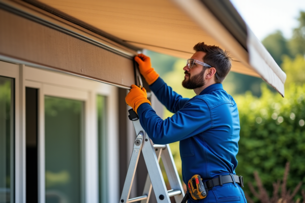 Store banne : pourquoi confier la pose à un professionnel est la clé d’une installation durable