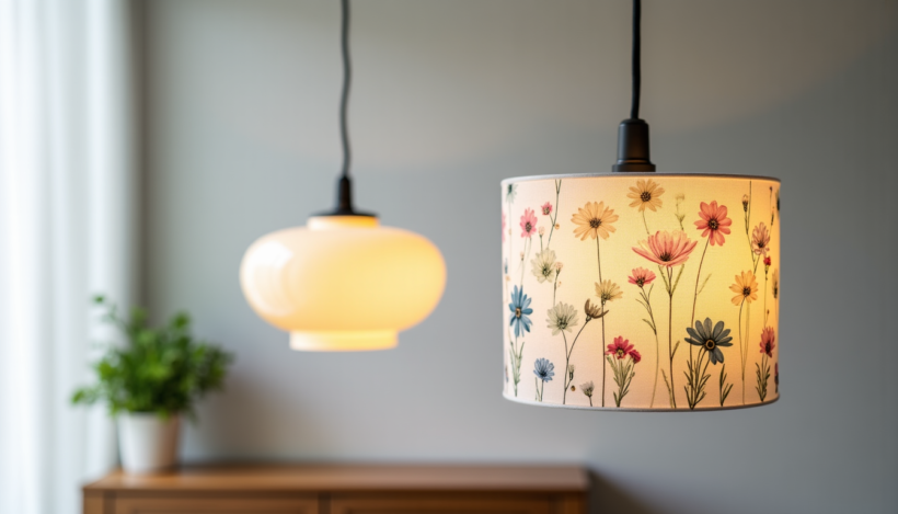 Comment choisir entre une suspension baladeuse en porcelaine et un tissu fleuri